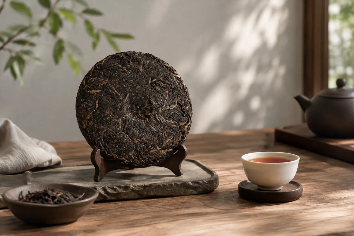 Bolos de pu-erh envelhecido para a sua mesa de chá