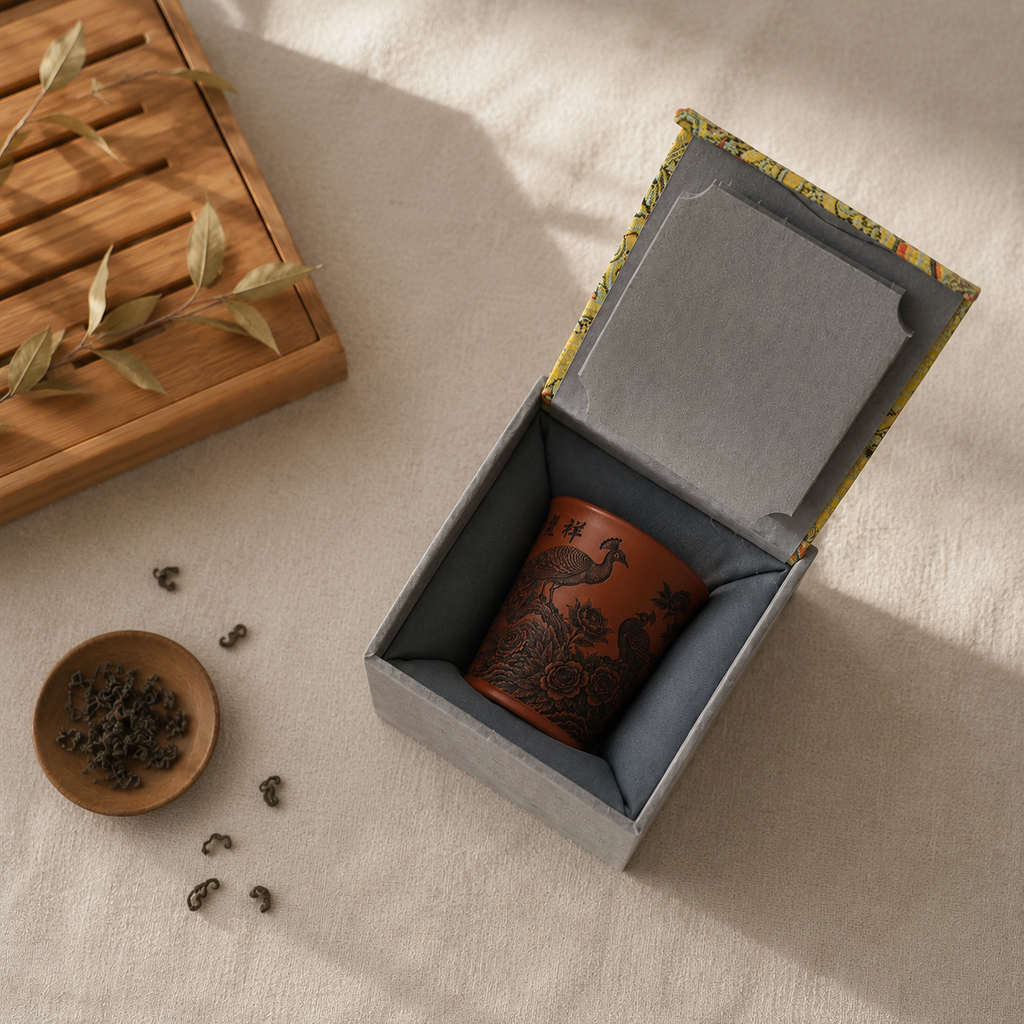 Taça de chá Zi Ni «Faisão», argila de Yixing, 170 ml