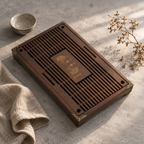 Fish Tea Tray, Pear Wood, 43 × 28 × 6 cm