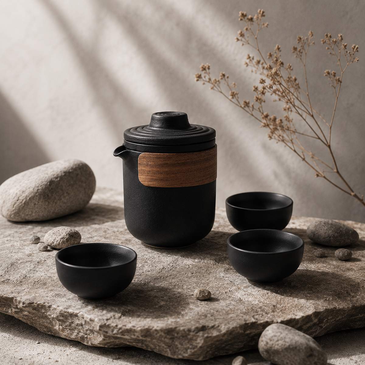 Travel Tea Set, Ceramic