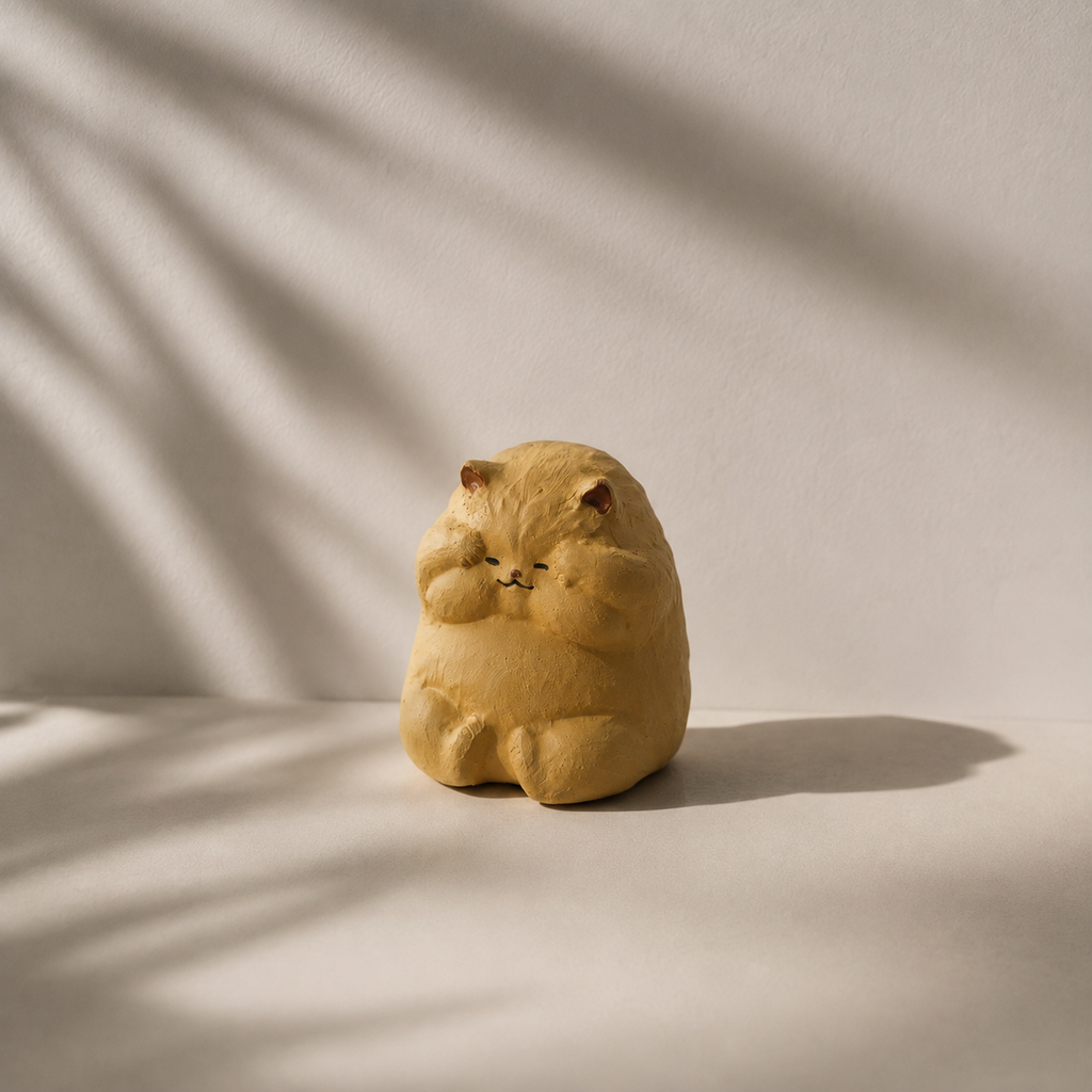 Чайная фигурка «Рыжий кот», 7 × 5 см