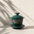 Green Lotus Flowers Gaiwan, 160 ml