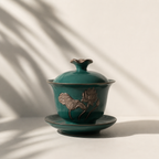 Green Lotus Flowers Gaiwan, 160 ml