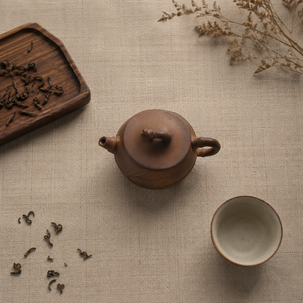 Bule Liao Yan «Bambu», cerâmica, 180 ml