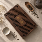 Fish Tea Tray, Pear Wood, 43 × 28 × 6 cm