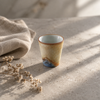 Mountain Landscape Tea Bowl, Ceramic and Glaze, 30 ml