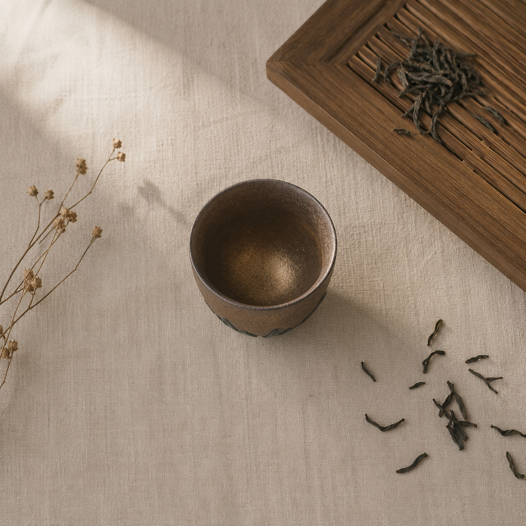 Liu Ying Tea Bowl, Clay and Glaze, 60 ml
