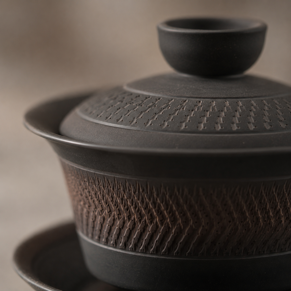 Spring Wind Gaiwan, Nixing Clay, 110 ml