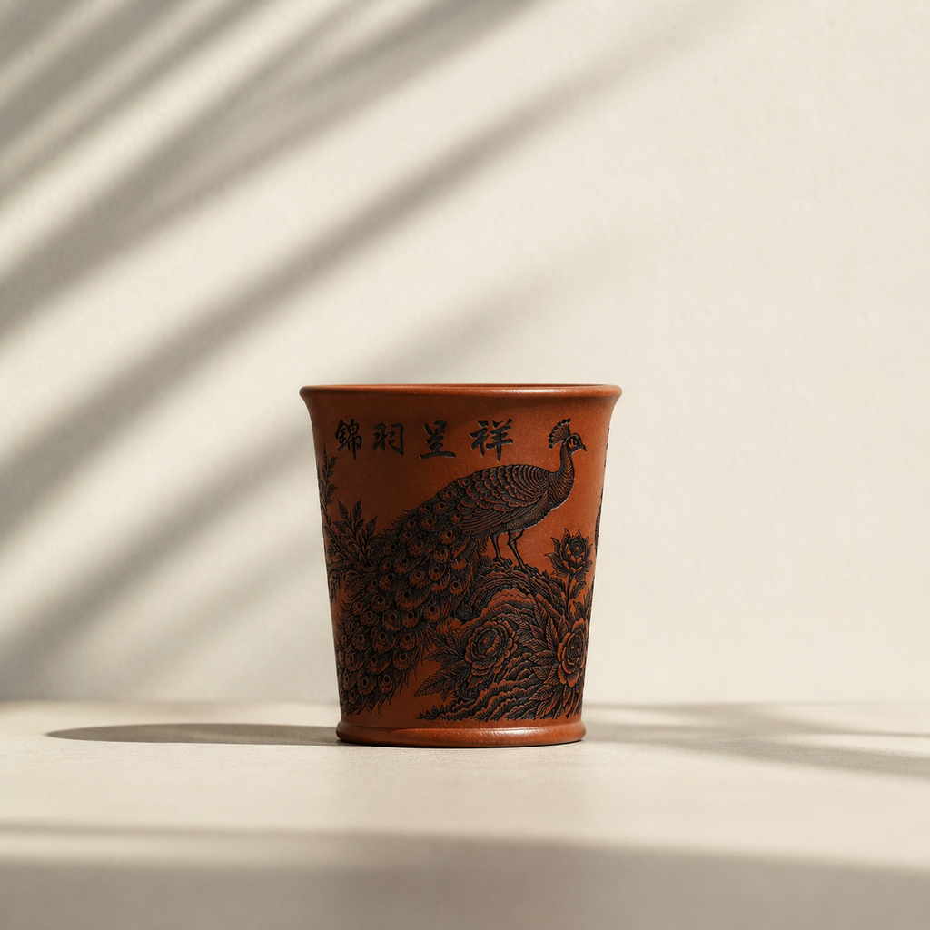 Taça de chá Zi Ni «Faisão», argila de Yixing, 170 ml