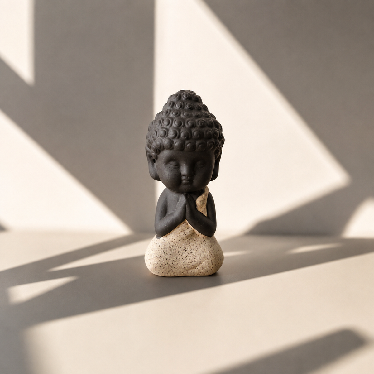 Little Buddha Tea Pet, Clay, 8 × 3.5 cm