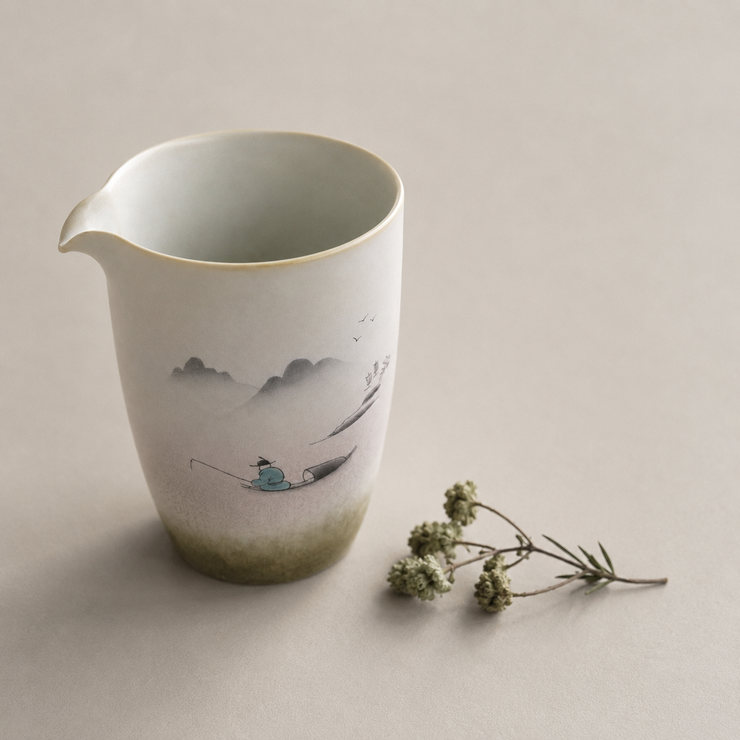 Fishing Tea Pitcher, Ceramic, 220 ml