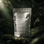 Zhong Shan Mi Lan Xiang Dan Cong tea pouch among foliage