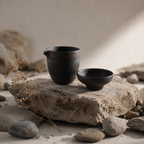 Duet Tea Pitcher and Strainer, Nixing Clay, 220 ml