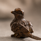 Figura de chá «Pardal», metal, 5,7 × 3,5 cm