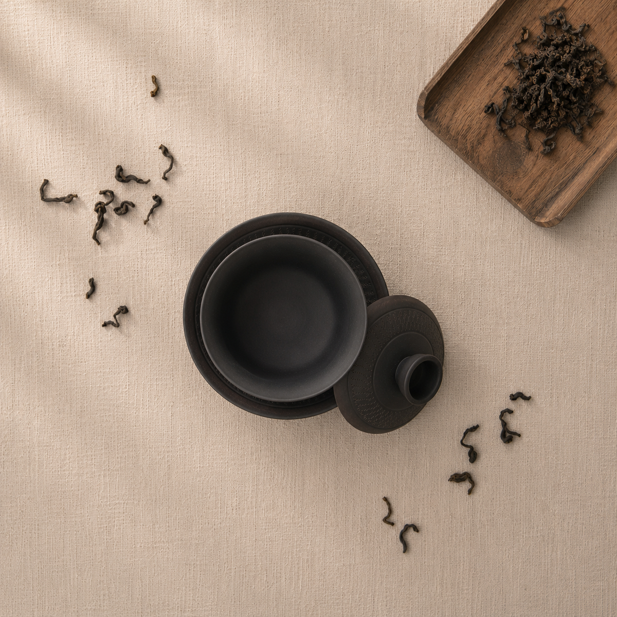 Spring Wind Gaiwan, Nixing Clay, 110 ml