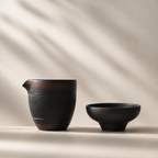 Duet Tea Pitcher and Strainer, Nixing Clay, 220 ml