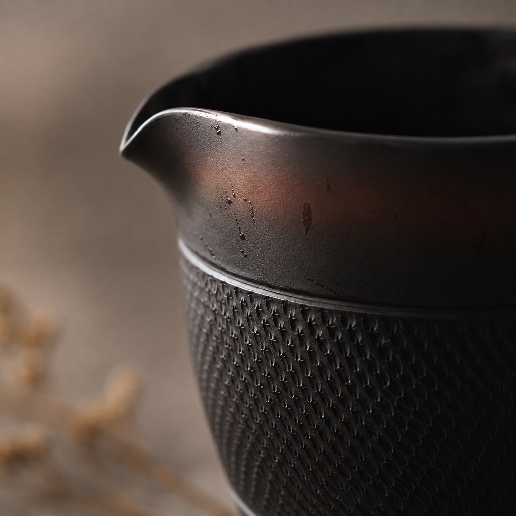 Duet Tea Pitcher and Strainer, Nixing Clay, 220 ml