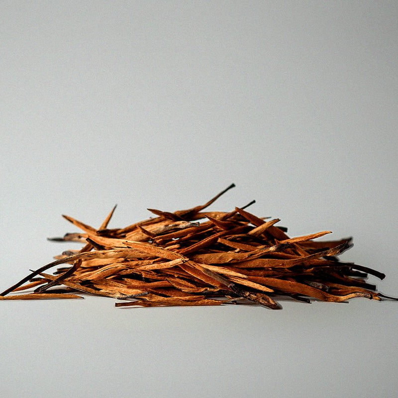 Great Golden Needle King Chinese Red Tea made from whole golden Jinggu Da Bai Cha buds