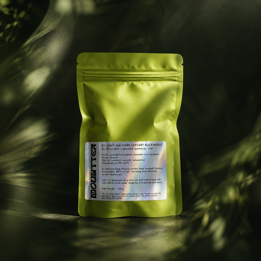 Embalagem verde de infusão de trigo-sarraceno torrado Ku Qiao Mai escuro